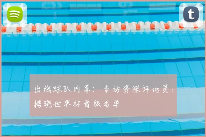 出线球队内幕：专访资深评论员，揭晓世界杯晋级名单
